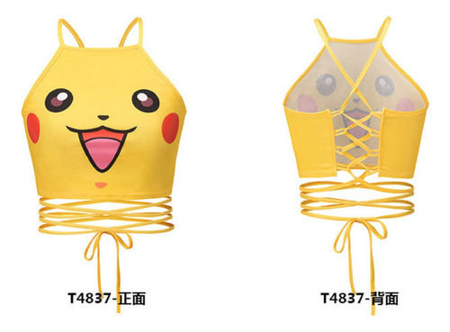 Top Anime Pikachu Jigglypuff Squirtle Charmander Con Tiras
