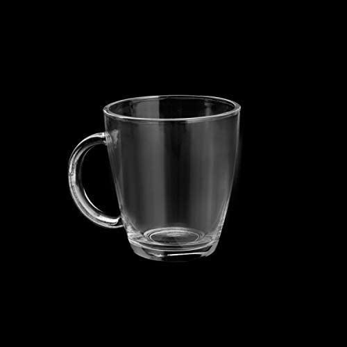 6 Canecas De Chá Vidro Nespresso Dolce Gus Pisa 370 Ml Lyor