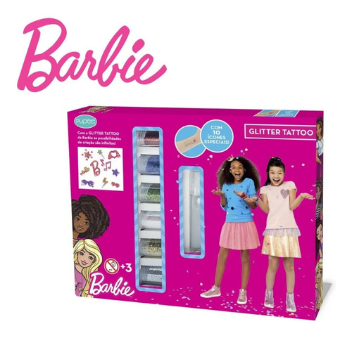 Imagem 6 de 9 de Barbie Busto Styling Head Hair Acessórios + Glitter Tatoo