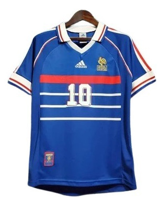 Remera Fútbol Francia Azul Retro - Año 1998