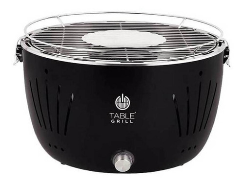 Churrasqueira móvel Table Grill Assador Portátil 23.1cm de altura y 37.5cm de diâmetro preta