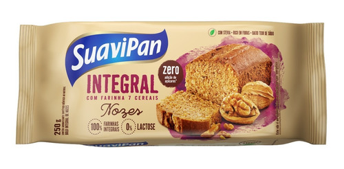 Bolo Integral De Nozes Suavipan 250g