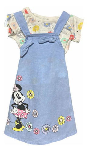 Disney Baby- Conjunto Vestido Y Playera Minnie Mouse