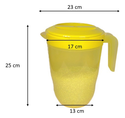 Jarra De Plástico 3.5 Litros Con Tapa Complan