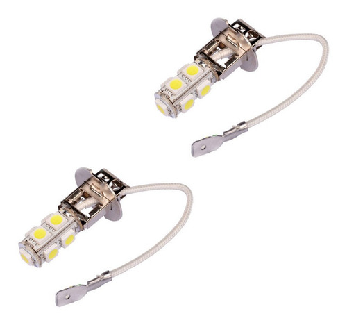 2x H3 9 Led Smd Coche Auto Xenón Blanco Niebla Cabeza De Con