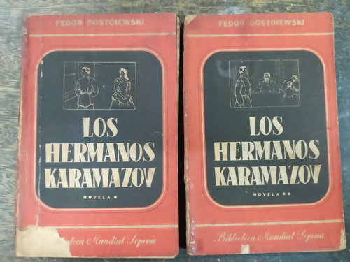 Imagen 1 de 4 de Los Hermanos Karamazov * Fedor Dostoyevski * 2 Tomos * 1944 