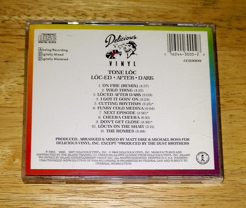 Tone Loc Lc-ed After Dark Cd Hip Hop Rap Funky Cold Medina (Usado)