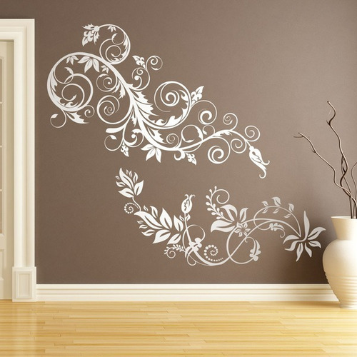 Vinilo Decorativo Autoadhesivo - Floral Doble 150x80 Cm