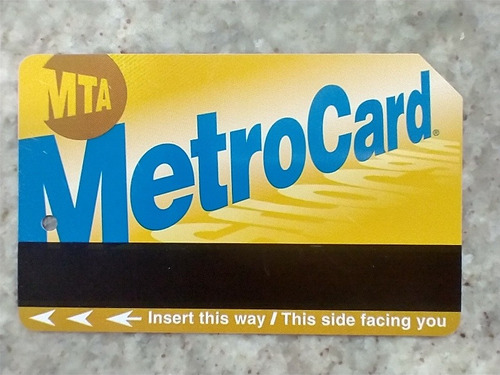Tarjeta Metrocard De Subte New York (usa)