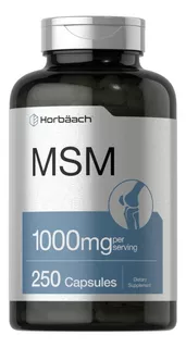 Suplemento Msm 1000mg 250 Capsulas Horbaach