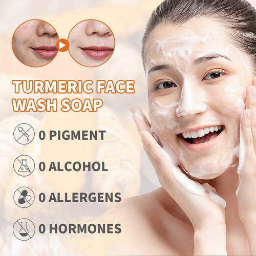 Jabón De Cúrcuma, Jabón Útil De Jengibre, Jabón Facial, 100