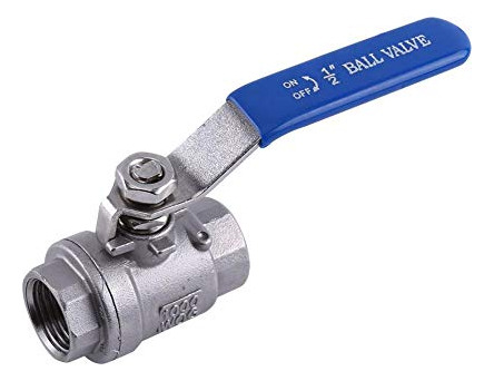 Válvula De Bola 1/2'' Npt Acero Inoxidable, Palanca 2