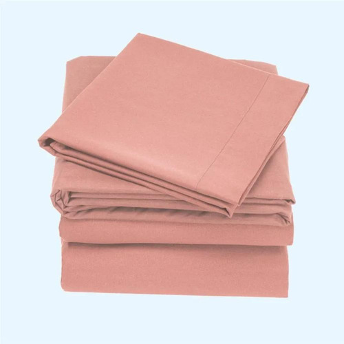 Juego Sábanas Suavitec Plus Matrimonial Concord Color Deep Rose Diseño De La Tela Liso
