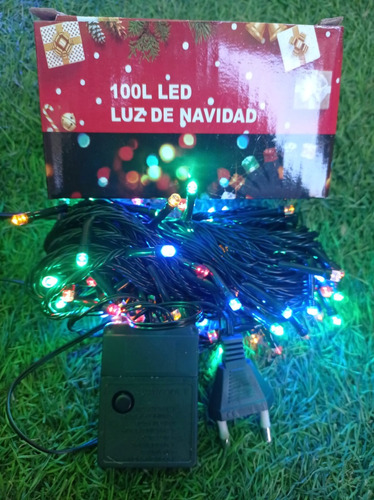 Luces De Navidad 200 Led Multicolor Enchufe Decoracion Arbol