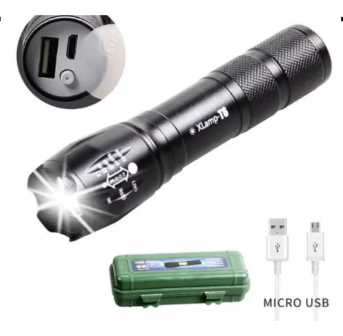 Mini flash monstruo de tres ojos, linterna de pulgar, mini linterna LED de  1600 lúmenes altos, recargable, 5 modos de luz larga, linterna EDC de
