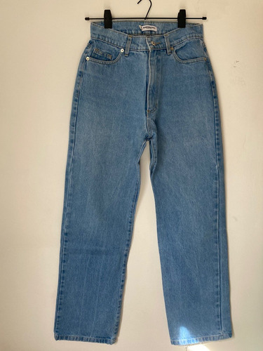 Pantalon Jean Recto Acromatico Talle 36 Vintage Retro