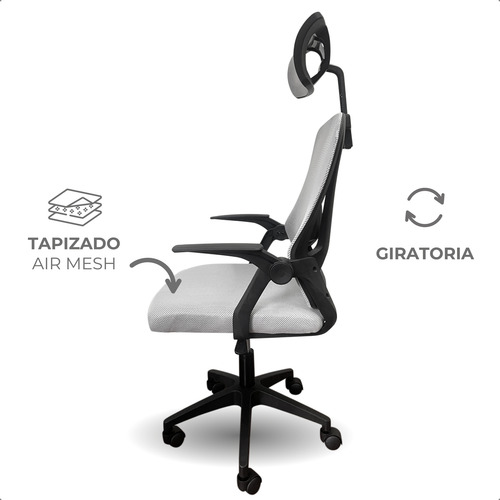Silla Pc Oficina Escritorio Ergonomica Ruedas Soporte Lumbar