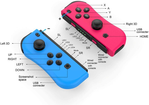 Imagen 3 de 8 de Controles Para Nintedo Switch Joy Con