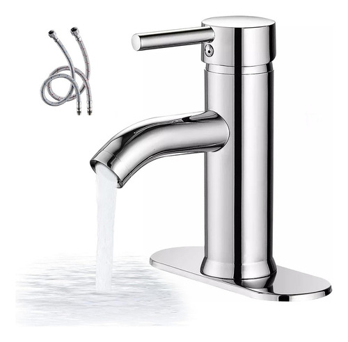 Lavabo Grifo Baño Llave Monomando Fregadero Inoxidable