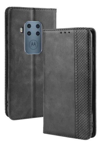 Funda Magnética De Piel Sintética Para Motorola Moto One Zoo