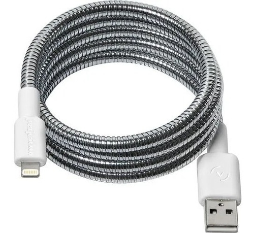 Cable Usb-a Lightning Irrompible Acero Inox 1m Fuse Chicken