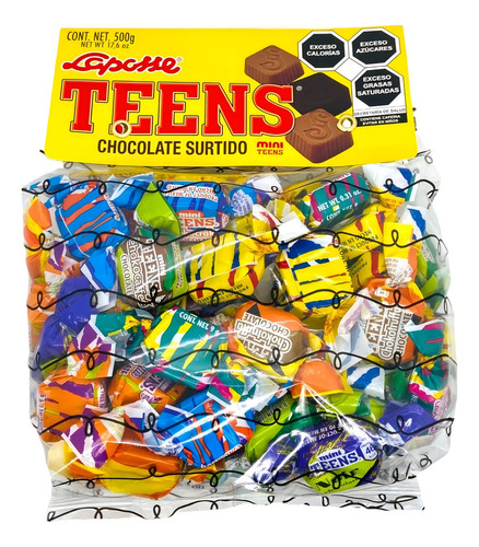 Chocolate Navideño Teens Surtido Laposse 500gr.