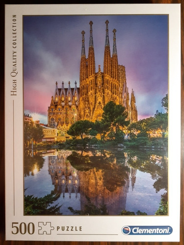 Rompecabezas Clementoni 500 Barcelona Sagrada Familia