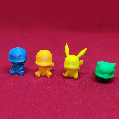 Pokemon Muñeco Rosca De Reyes X5pzas 2.5cm Pikachu Bulbasaur