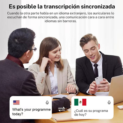 S Ai Auriculares De Botón Con Traductor, 144 Idiomas Z68pro