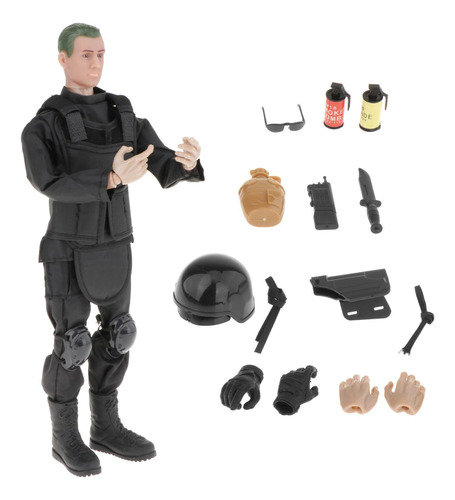 Conjunto De Modelo De De Polícia Realista, Escala Preto