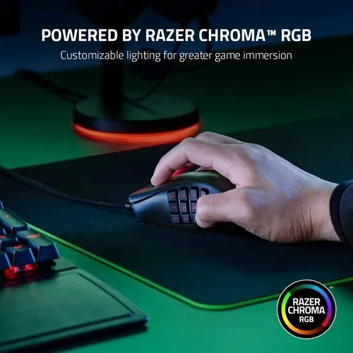 Mouse Gamer Razer Naga X Moba Mmo 18k Dpi 16 Botones Rgb Xg!