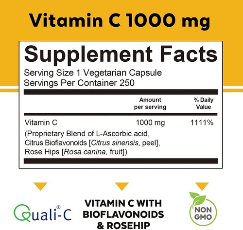 Vitamina C Viva Naturals Premium Non-gmo