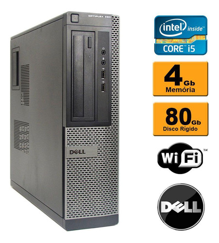 Computador Dell Optiplex 990 Core I3 4gb Ddr3 Hd 80gb