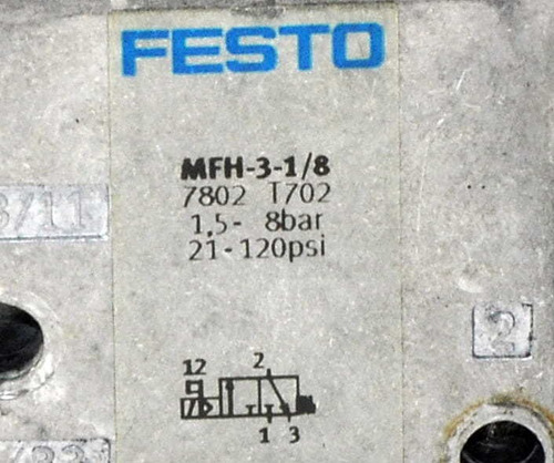 Electrovalvula Festo (original) 7802 Mfh-3-1/8 Nueva!