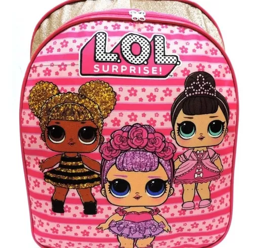 Kit Mochila Escolar Infantil LOL BFFS 4 Eva Com Rodinhas - Chic