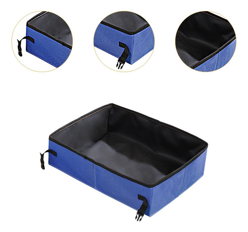 Portador De Arena Portátil, Recipiente Para Lavabo Azul S