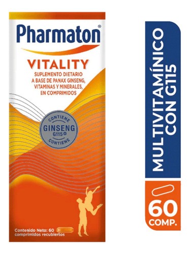 Pharmaton® Pack X 60 Comprimidos  Vitaminas+ginseng G115