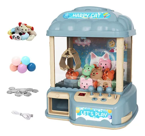 Mini Máquina Expendedora Claw Machine Arcade Game Blue 20 Do