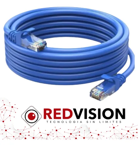 Patch Cord Cable Red Utp Rj45 20m Metros Cat 5e Modem Router