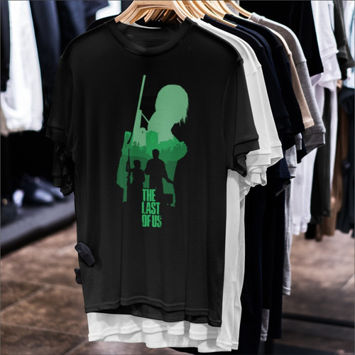 Remera Negra Y Verde De The Last Of Us