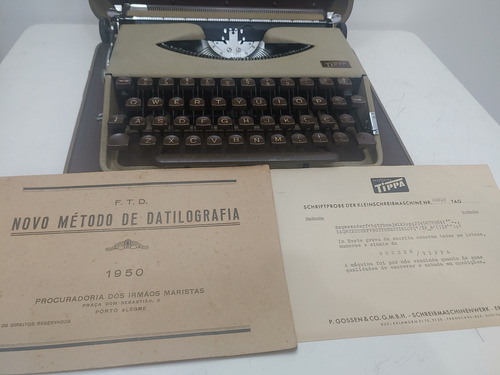 Maquina De Escrever Tippa Gossen - Ano 1950 Original (Usado)