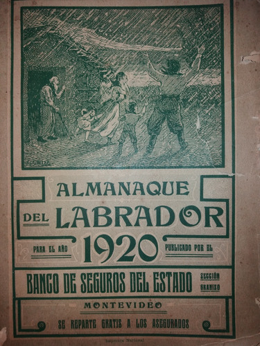 Almanaque Del Labrador Para El Año 1920 Cantidad Publicidad