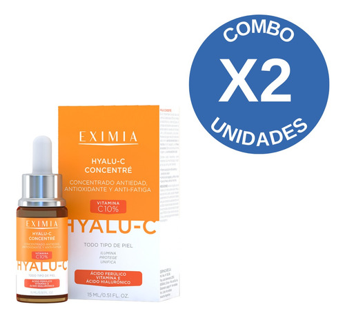 Combo X2 Eximia Hyalu-c Concentre Serum Antioxidante X 15ml