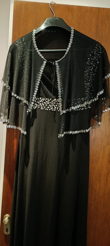 Vestido Negro Largo De Fiesta (Usado)