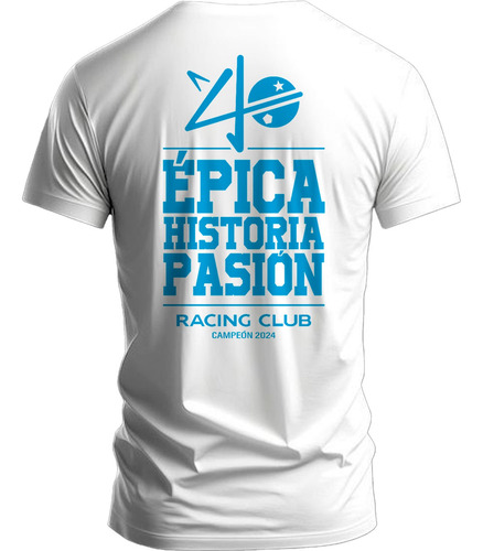 Camiseta Remera Deportiva Racing Club Campeón Sudamericana