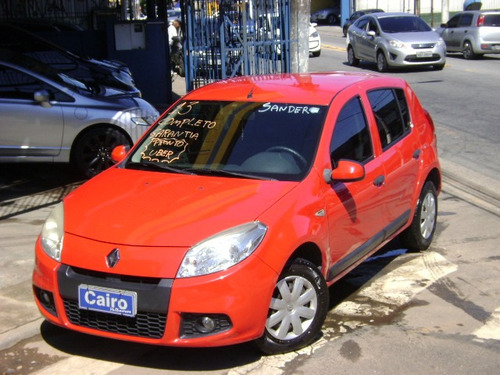 Renault Sandero 1.0 Expression Hi-flex 5p Completo Vermelho