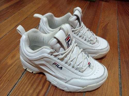 Championes Fila Disruptor Blancos 36