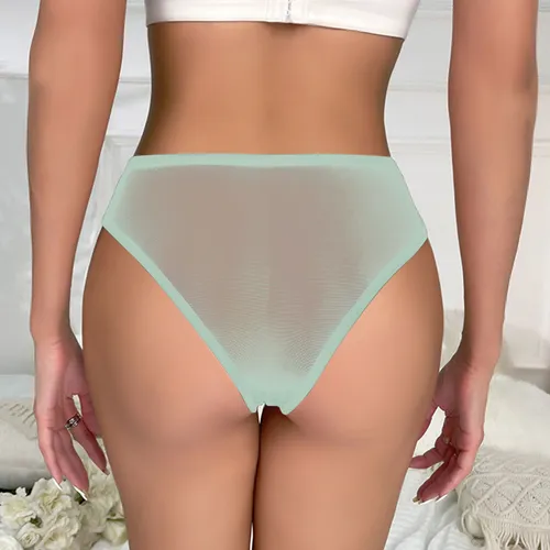 D Ropa Interior Sin Costuras Para Mujer Con Triangular Trans