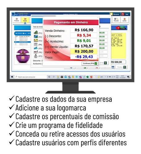 Pdv, Controle De Estoque, Vendas, Carnê, Caixa, Importa Xml