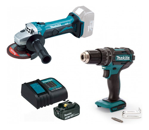 Combo Miniesmeriladora Y Rotomartillo Dgahp01 Makita